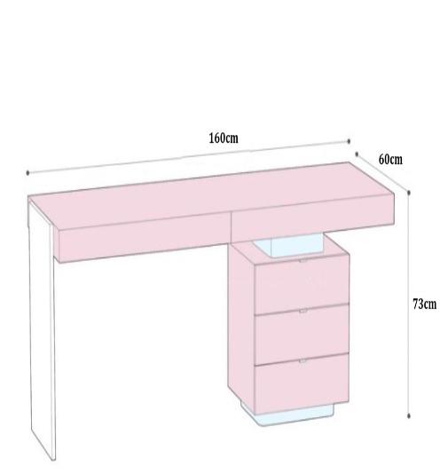 [W09] Italian Minimalist Luxury Study Desk