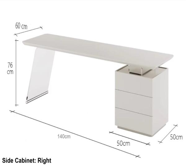 [W23] Cream-Style Acrylic Floating Desk