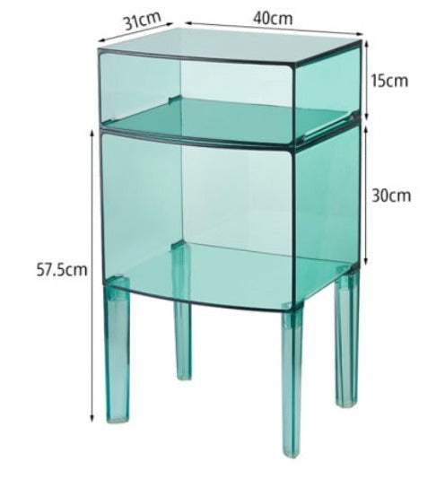 [A08] Nordic Transparent Acrylic Storage Cabinet