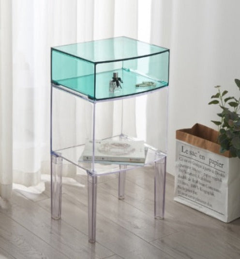 [A08] Nordic Transparent Acrylic Storage Cabinet