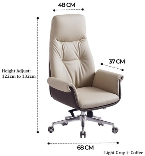 [C06] Minimalist Modern Executive Leather Office Chair