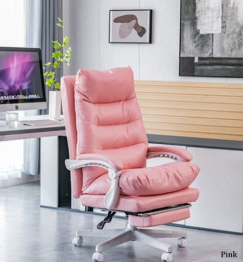 [C01] Comfortable Leather Office Chair with Reclining