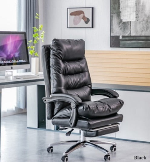 [C01] Comfortable Leather Office Chair with Reclining