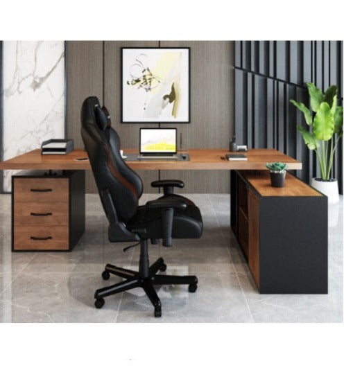 [W16] Modern and Minimalist Solid Wood Executive Desk