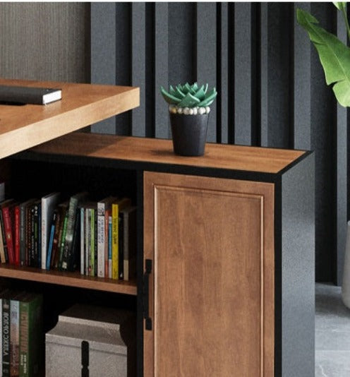 [W16] Modern and Minimalist Solid Wood Executive Desk