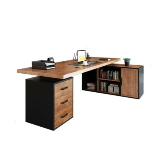 [W16] Modern and Minimalist Solid Wood Executive Desk