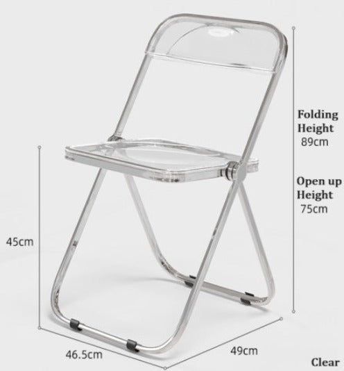 [A09] Modern and Minimalist Acrylic Folding Table or chair