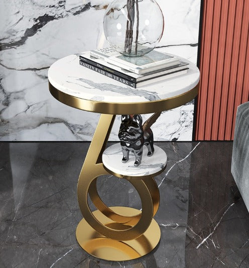 [A11] Nordic Trendy and Simple Marble Side Table