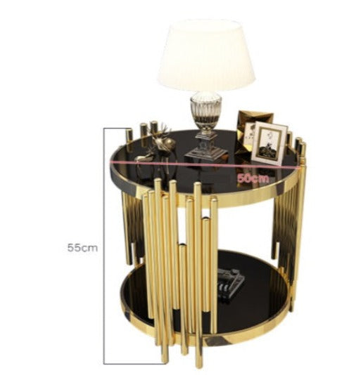 [A05] Luxurious Minimalist Modern Marble Side Table