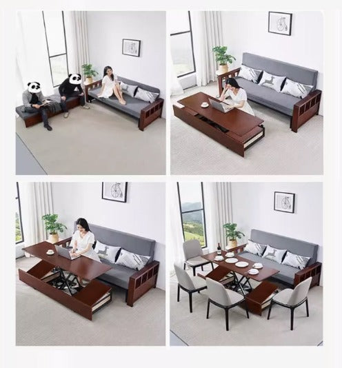 [A23] Multifunction Sofa Bed with Convertible Table