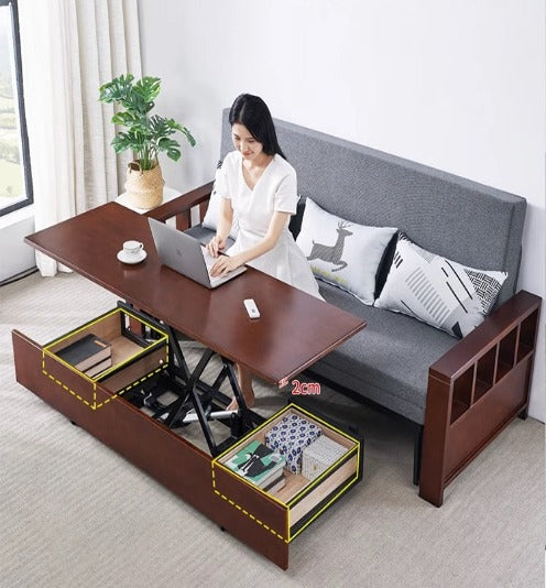 [A23] Multifunction Sofa Bed with Convertible Table