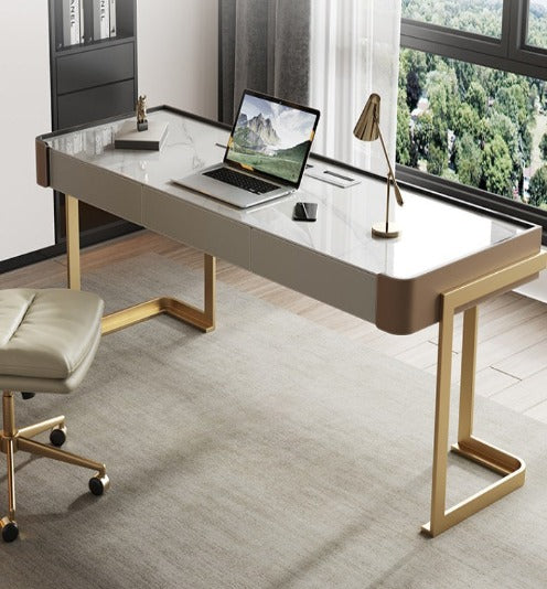 [S05] Luxurious Sintered Stone Director Desk