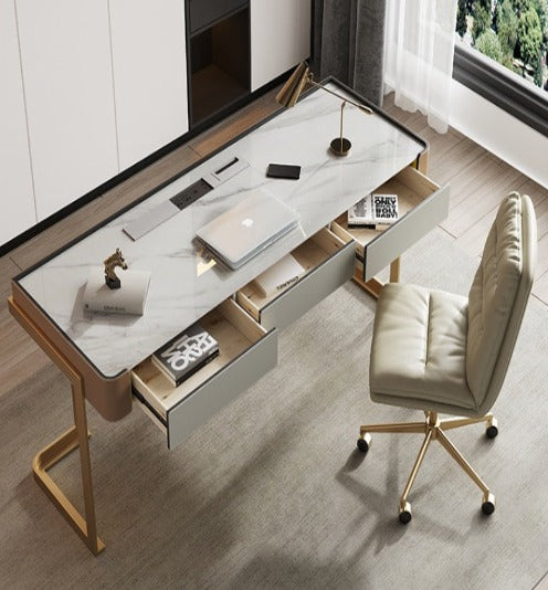 [S05] Luxurious Sintered Stone Director Desk