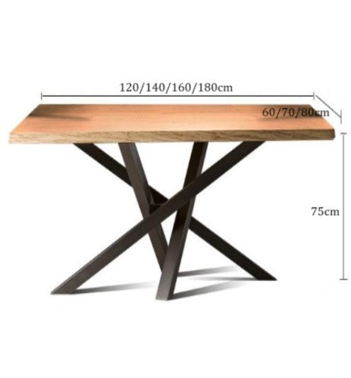 [W12] Scandinavian Modern Rectangular Dining Table