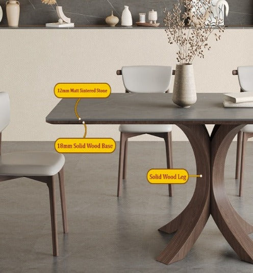 [S12] Nordic Sintered Stone Dining Table