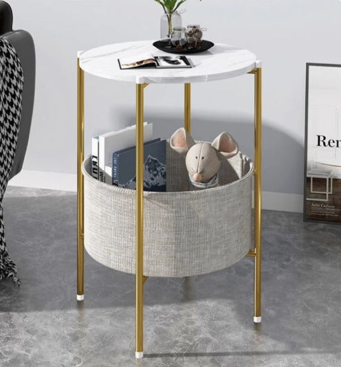 [A14] Nordic Minimalist Simple Bedside Round Table