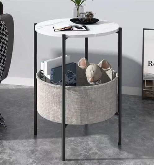 [A14] Nordic Minimalist Simple Bedside Round Table