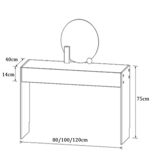 [A16] Minimalist Modern Dressing Table